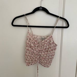 Urban Outfitters Floral Crop Tank (M)